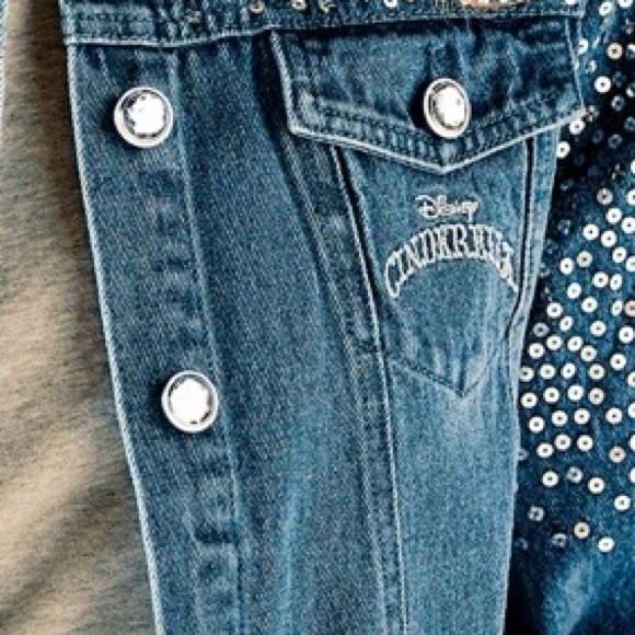 Disney Blue Jean Jacket with Cinderella Design - Picture 7 of 8